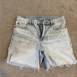 American Eagle Outfitters Women's Faded Blue Jean Shorts